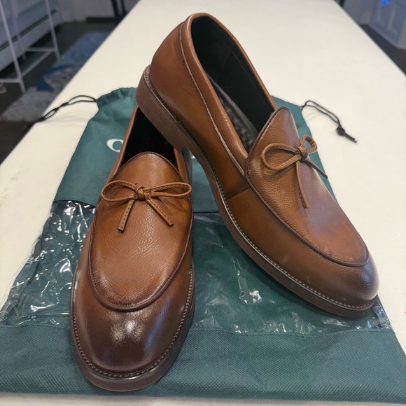 Old Money Hampton Men’s Brown Leather Loafers Slip On Size US 10.5 EU 44 NEW! - Picture 3 of 12